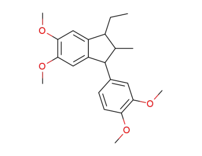 1-(3,4-dimethoxy-phenyl)-3-ethyl-5,6-dimethoxy-2-methyl-indane