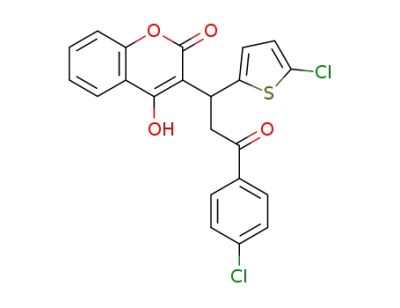 3-[3-(4-chloro-phenyl)-1-(5-chloro-thiophen-2-yl)-3-oxo-propyl]-4-hydroxy-chromen-2-one